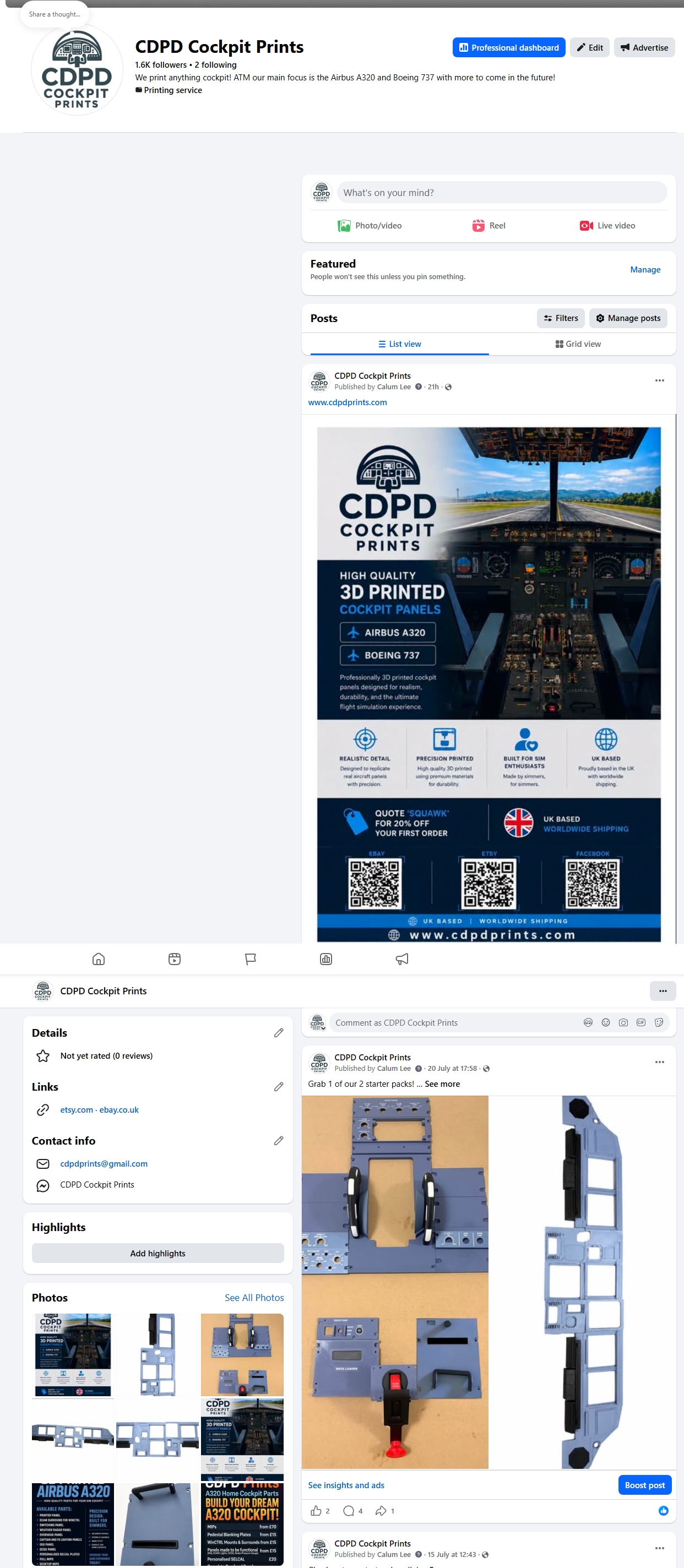 CDPD Prints Facebook Page